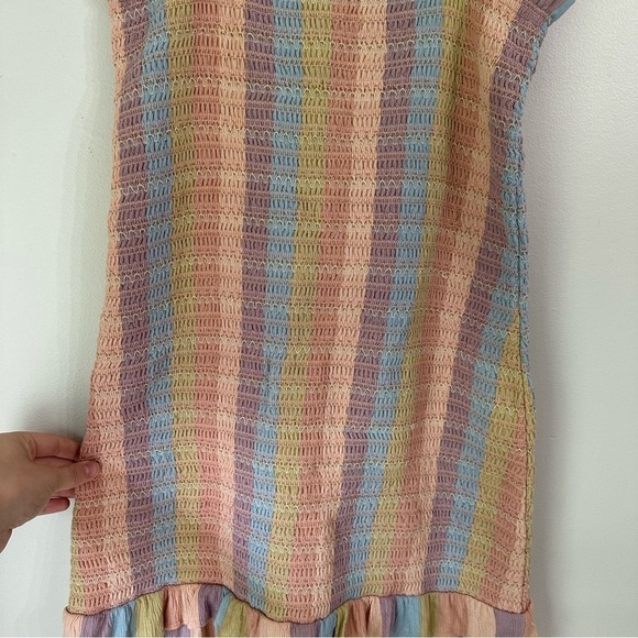 American Eagle Smocked Bodycon Mini Dress Medium - Picture 4 of 12